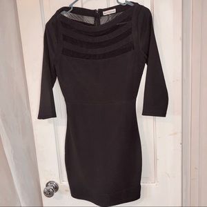 Black mini dress